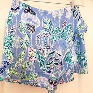 NWOT Lilly Pulitzer Shell Print Wrap Skort